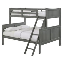 Load image into Gallery viewer, Sami Grey Twin/Full Bunk Bed w/Ladder
