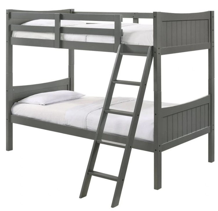 Sami Grey Twin/Twin Bunk Bed w/Ladder