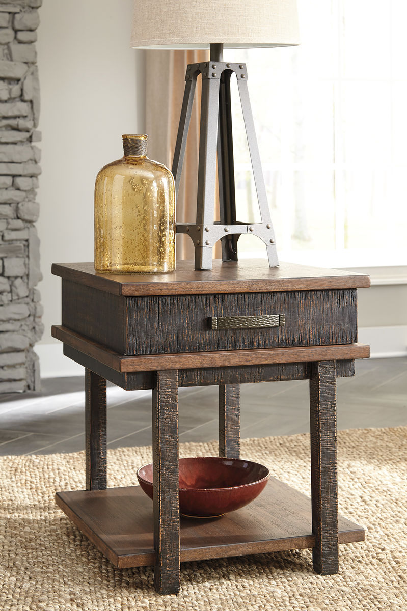 Stanah Two-tone Rectangular End Table