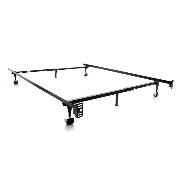 Twin/Full Adjustable Bed Frame w/Rollers