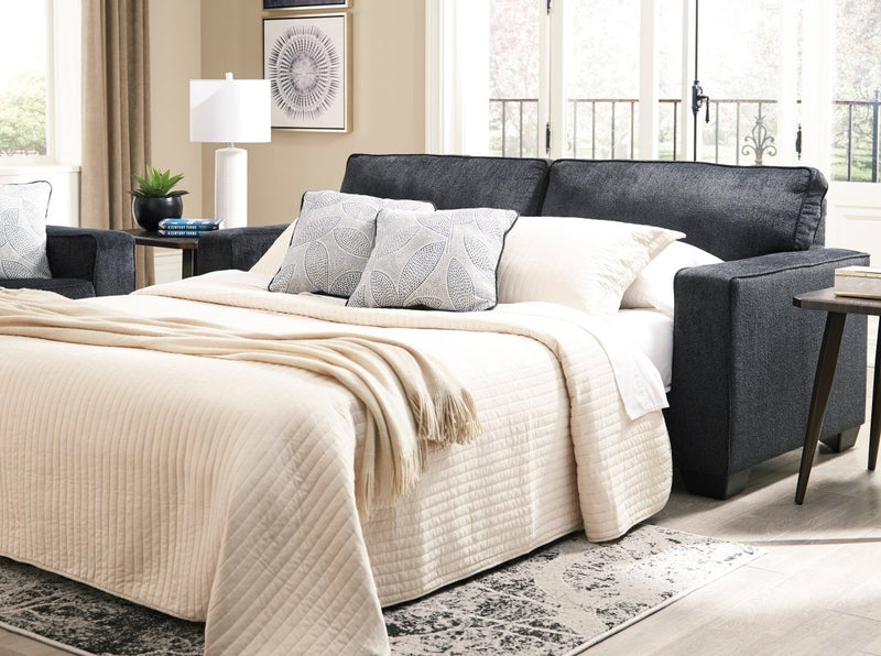 Altari Slate Queen Sleeper Sofa - WCC Furniture & Mattress Center Lafayette & Lake Charles