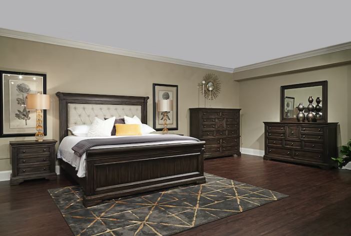Altavista Dark Brown King Bed