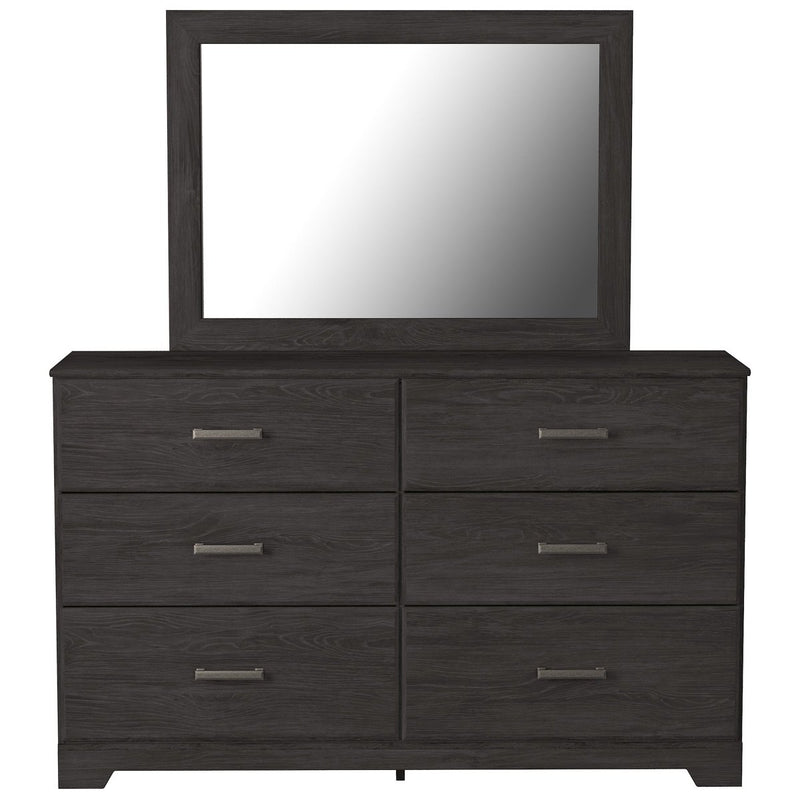 Belachime Charcoal Dresser & Mirror - WCC Furniture & Mattress Center Lafayette & Lake Charles