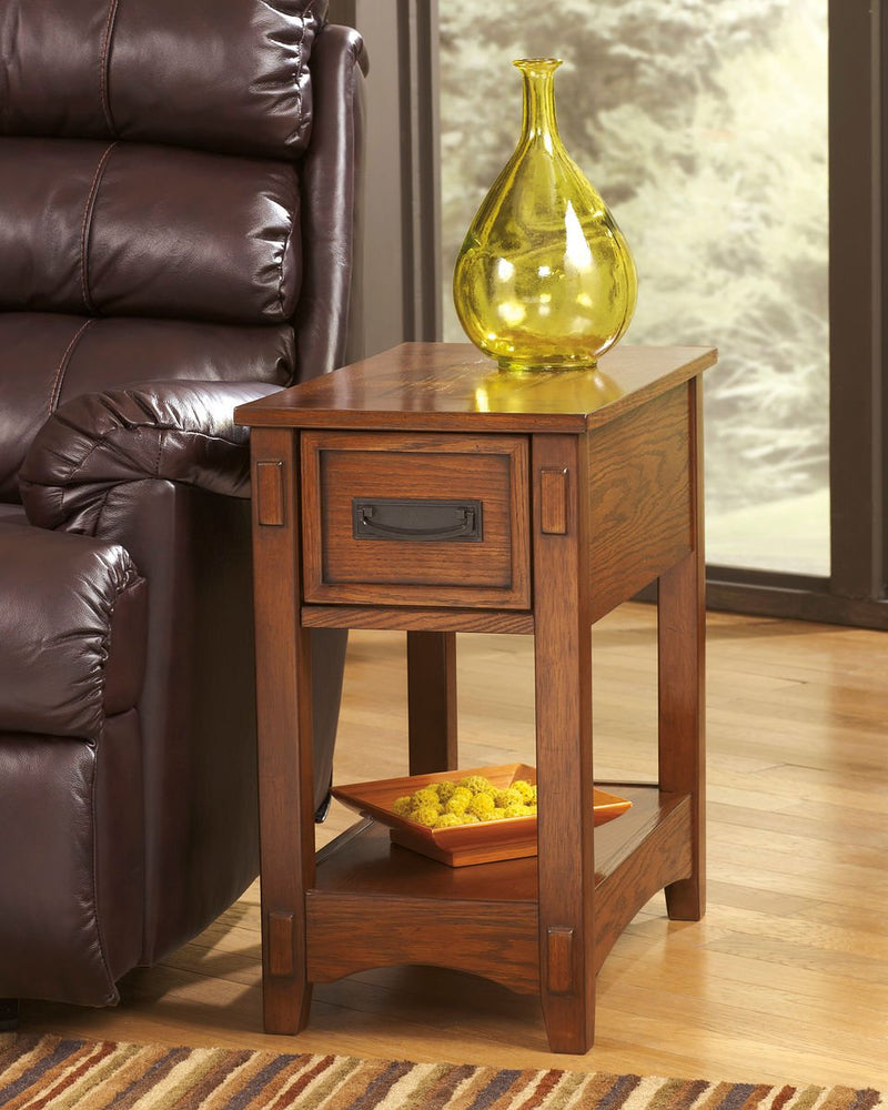 Breegin Brown Small Chair Side End Table - WCC Furniture & Mattress Center Lafayette & Lake Charles