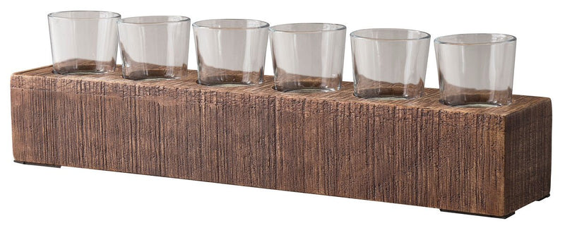 Cassandra Brown Candle Holder - WCC Furniture & Mattress Center Lafayette & Lake Charles