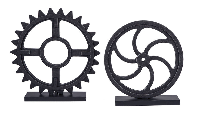 Dermot Antique Black Sculpture Set - WCC Furniture & Mattress Center Lafayette & Lake Charles