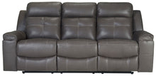 Load image into Gallery viewer, Jesolo Dark Gray Reclining Sofa/Couch

