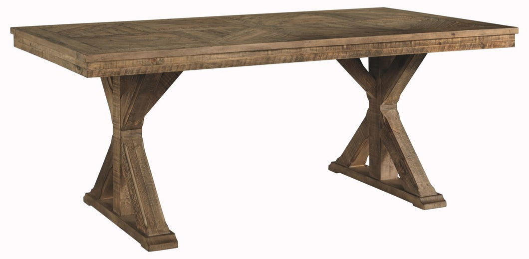 Grindleburg Light Brown Rectangular Dining Room Table