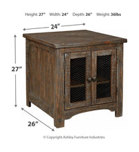 Load image into Gallery viewer, Danell Ridge Brown Rectangular End Table
