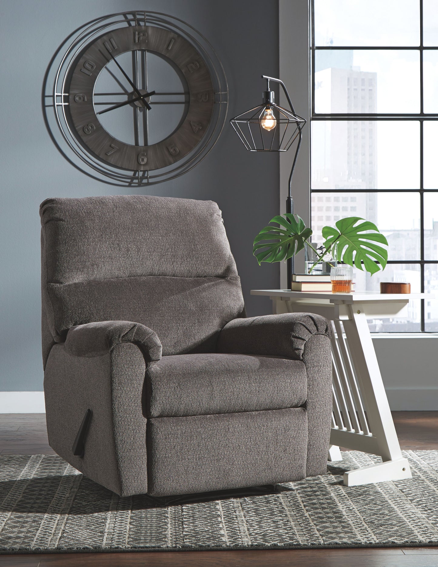 Nerviano Gray Zero Wall Recliner
