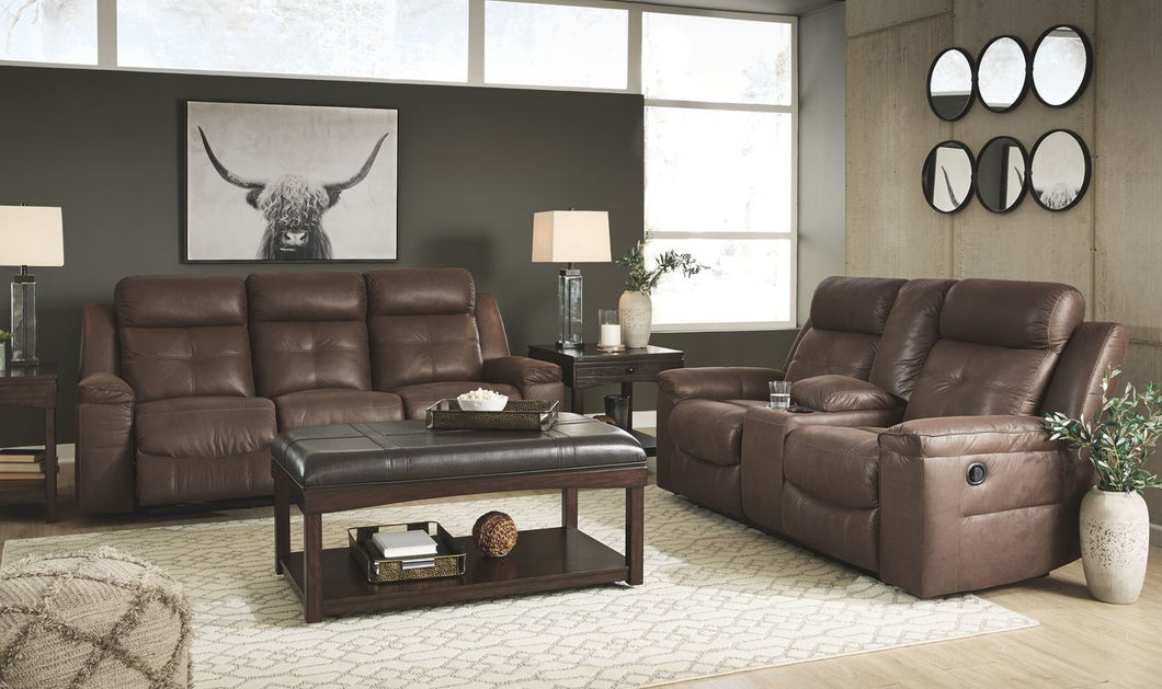 Jesolo Coffee Reclining Sofa/Couch & Reclining Loveseat