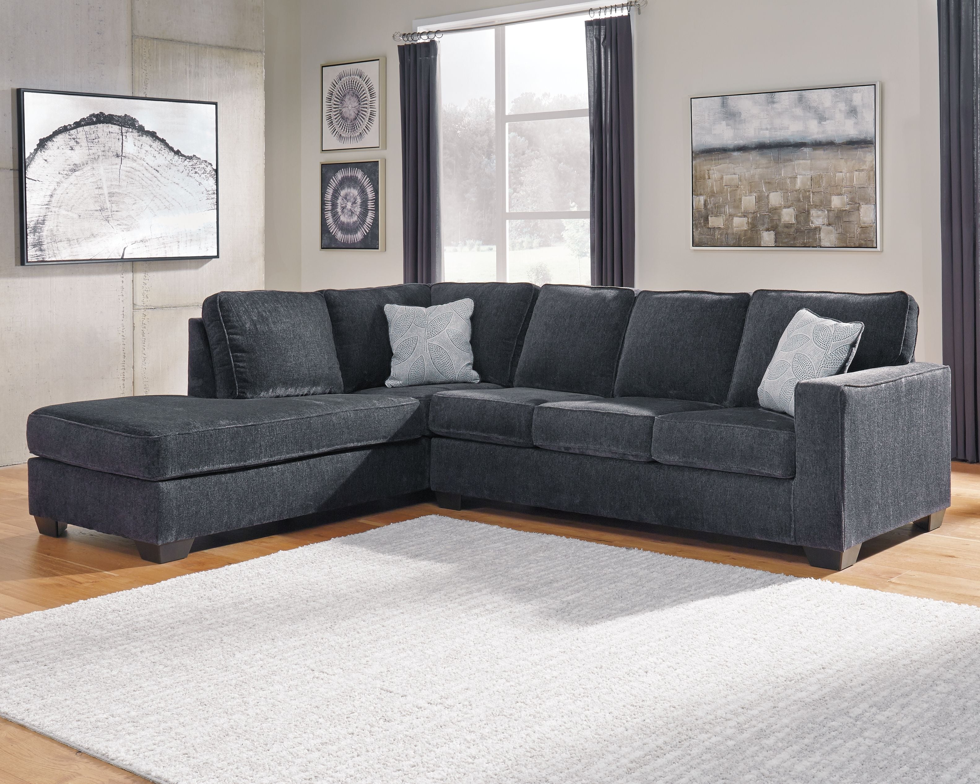 Altari Slate LAF Corner Chaise & RAF Sofa/Couch Sectional – WCC