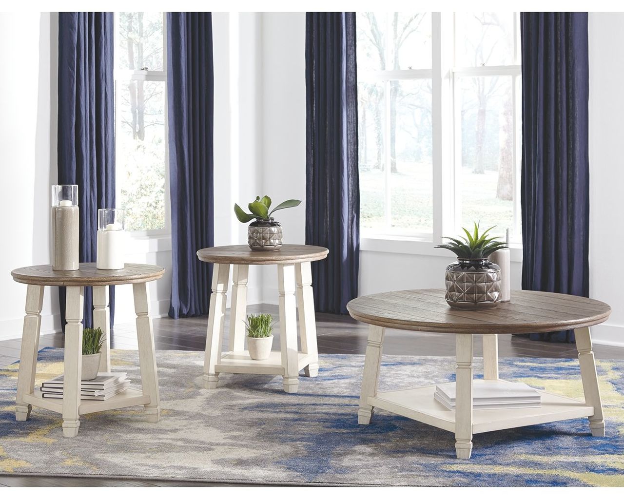 Bolanbrook Two-tone Occasional Table Set (3/CN)
