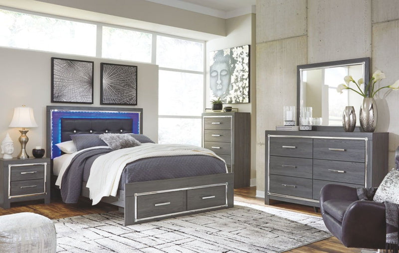 Lodanna Gray Two Drawer Night Stand - WCC Furniture & Mattress Center Lafayette & Lake Charles