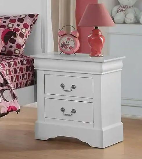 Louis Philip White Night Stand - WCC Furniture & Mattress Center Lafayette & Lake Charles