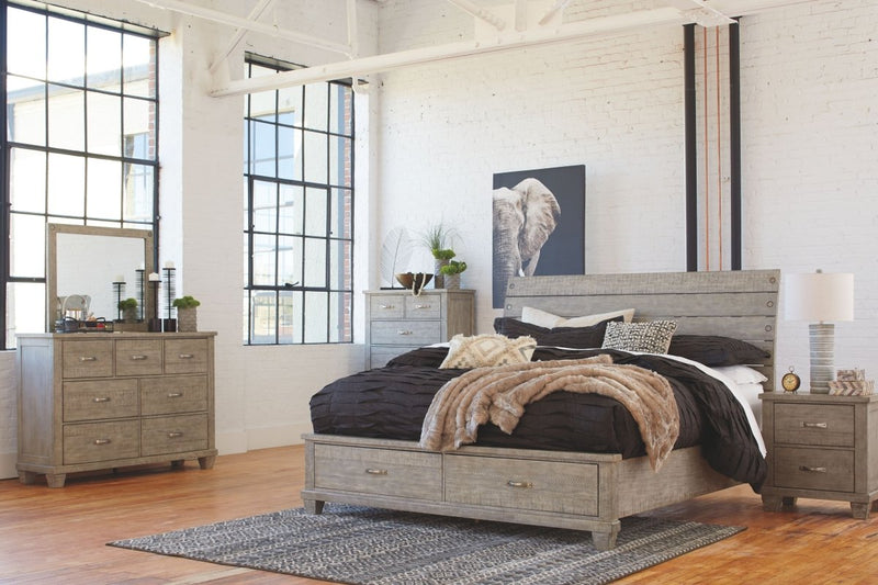 Naydell Rustic Gray Five Drawer Chest - WCC Furniture & Mattress Center Lafayette & Lake Charles