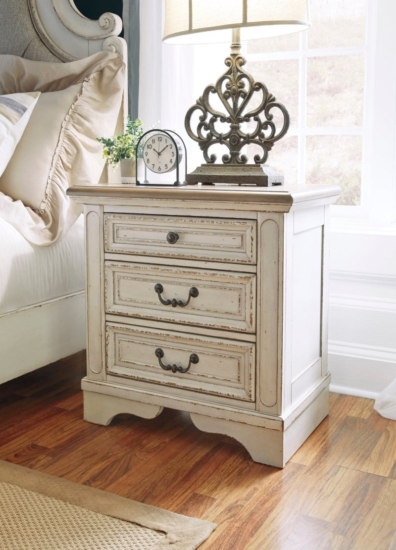 Realyn Two - tone Three Drawer Night Stand - WCC Furniture & Mattress Center Lafayette & Lake Charles