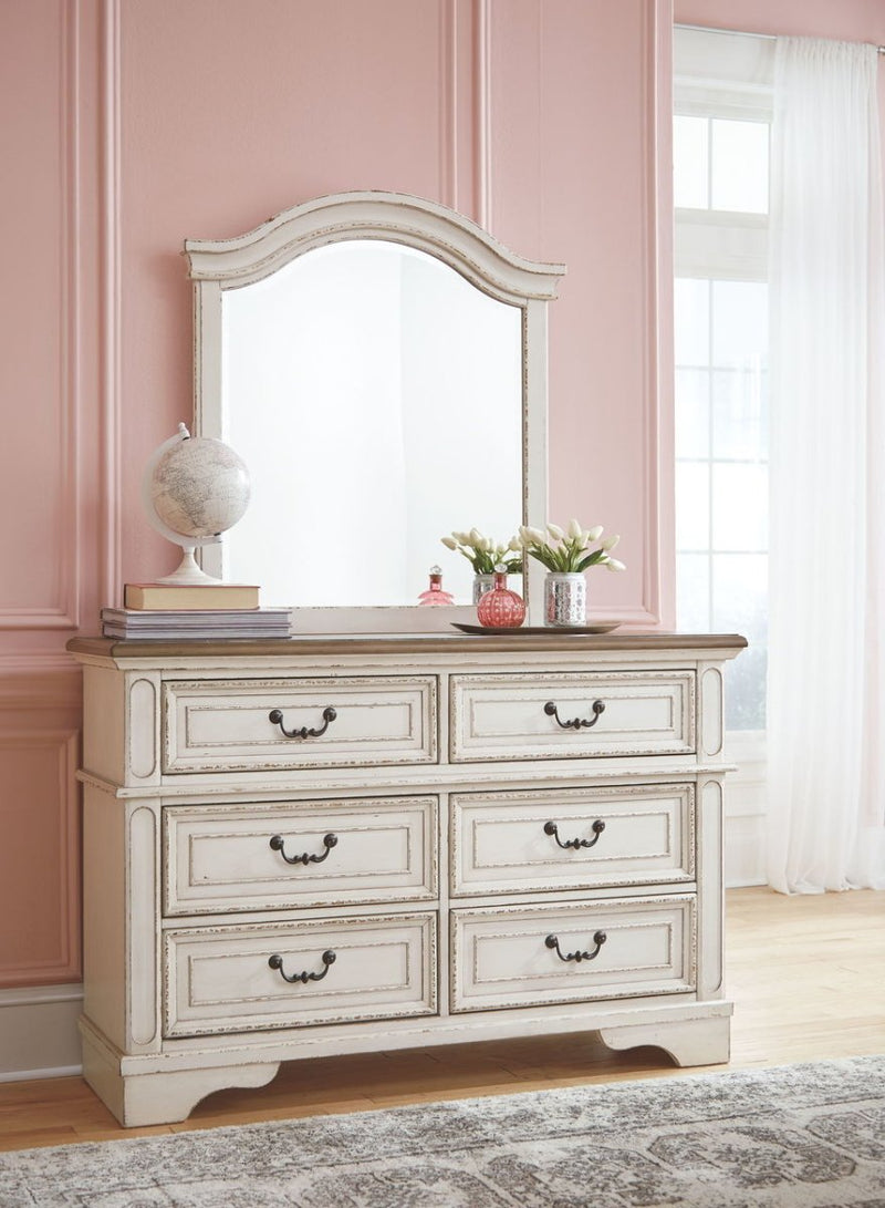 Realyn Two - tone Youth Dresser & Mirror - WCC Furniture & Mattress Center Lafayette & Lake Charles