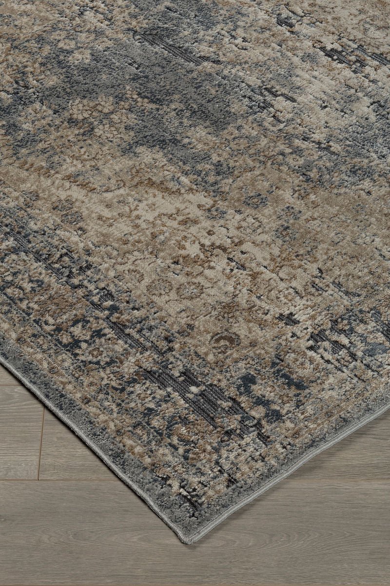 South Blue/Tan Medium Rug - WCC Furniture & Mattress Center Lafayette & Lake Charles