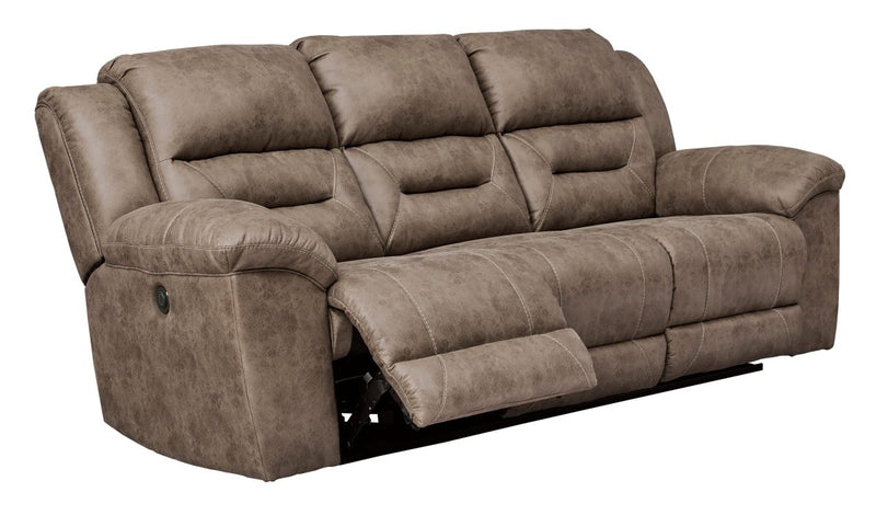 Stoneland Fossil Reclining Power Sofa/Couch - WCC Furniture & Mattress Center Lafayette & Lake Charles