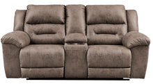 Load image into Gallery viewer, Stoneland Fossil Double Rec Loveseat w/Console
