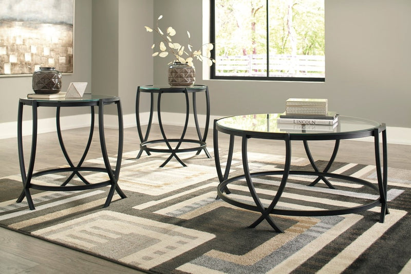 Tarrin Black Occasional Table Set (3/CN) - WCC Furniture & Mattress Center Lafayette & Lake Charles