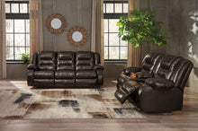 Load image into Gallery viewer, Vacherie Chocolate DBL Rec Loveseat w/Console
