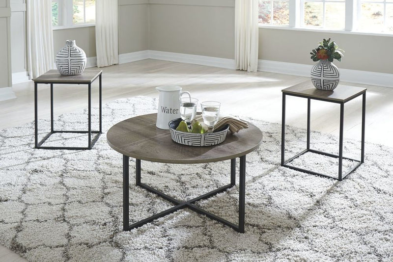 Wadeworth Two - tone Occasional Table Set - WCC Furniture & Mattress Center Lafayette & Lake Charles